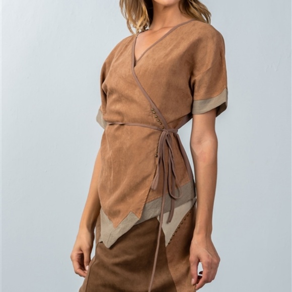 BOHO COLOR - BLOCK MINI SKIRT - Picture 4 of 4